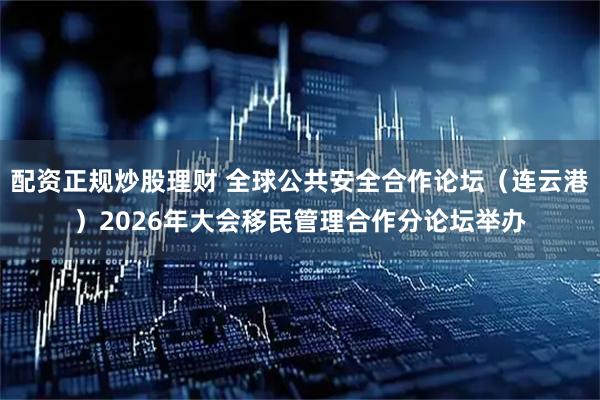 配资正规炒股理财 全球公共安全合作论坛（连云港）2026年大会移民管理合作分论坛举办